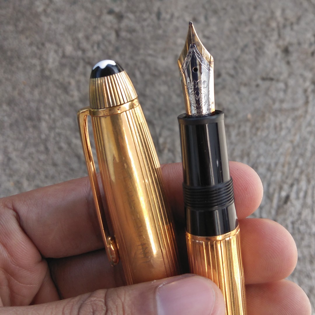 Montblanc meisterstuck ag 925 ballpoint pen top