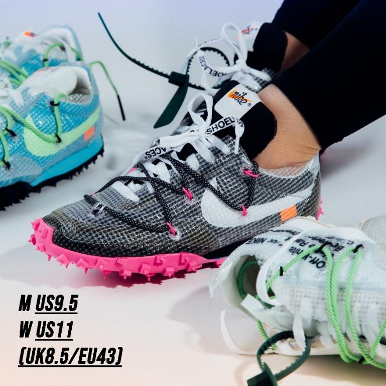 off white x wmns waffle racer fuchsia