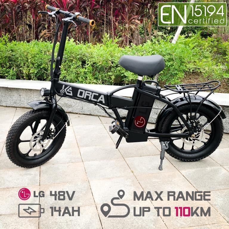 Orca Electric Bike Bicycle Ebike Pab En15194 Lta Compliant Approve Bicycles Pmds Bicycles E Bikes On Carousell