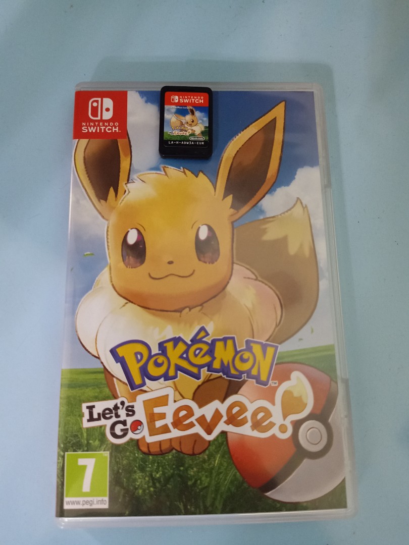 Nintendo Switch Pokemon Eevee Let's Go Eevee, Video Gaming, Video Games