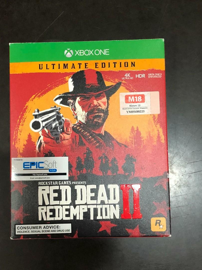 Red Dead Redemption 2 Xbox One Ultimate Edition Collectible Steel Book Toys Games Video Gaming Video Games On Carousell