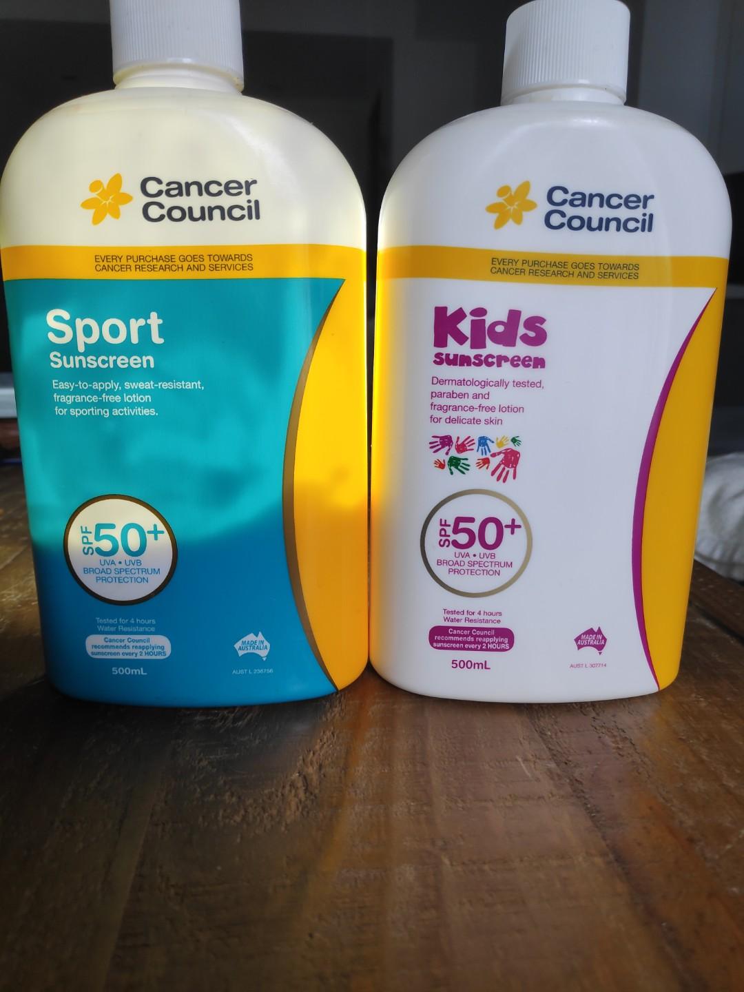 Sport Kids Sunscreen Spf 50 Cancer Council Health Beauty Face Skin Care On Carousell