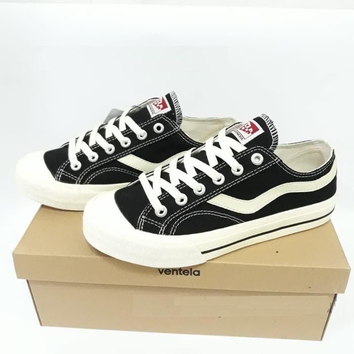 Ventela Public Low Black Natural Harga Retail Fesyen Pria Sepatu Sneakers Di Carousell