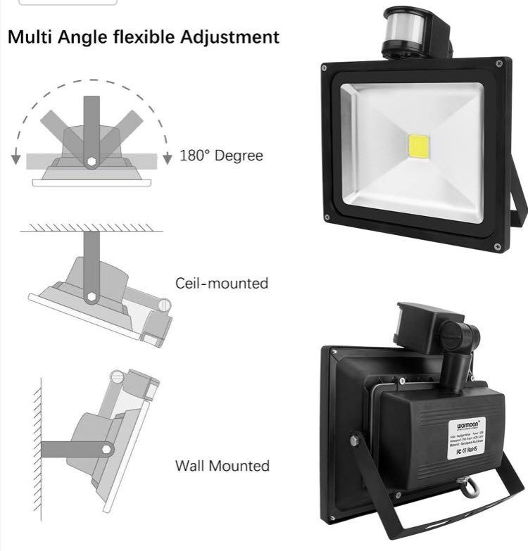 Warmoon led sales flood light