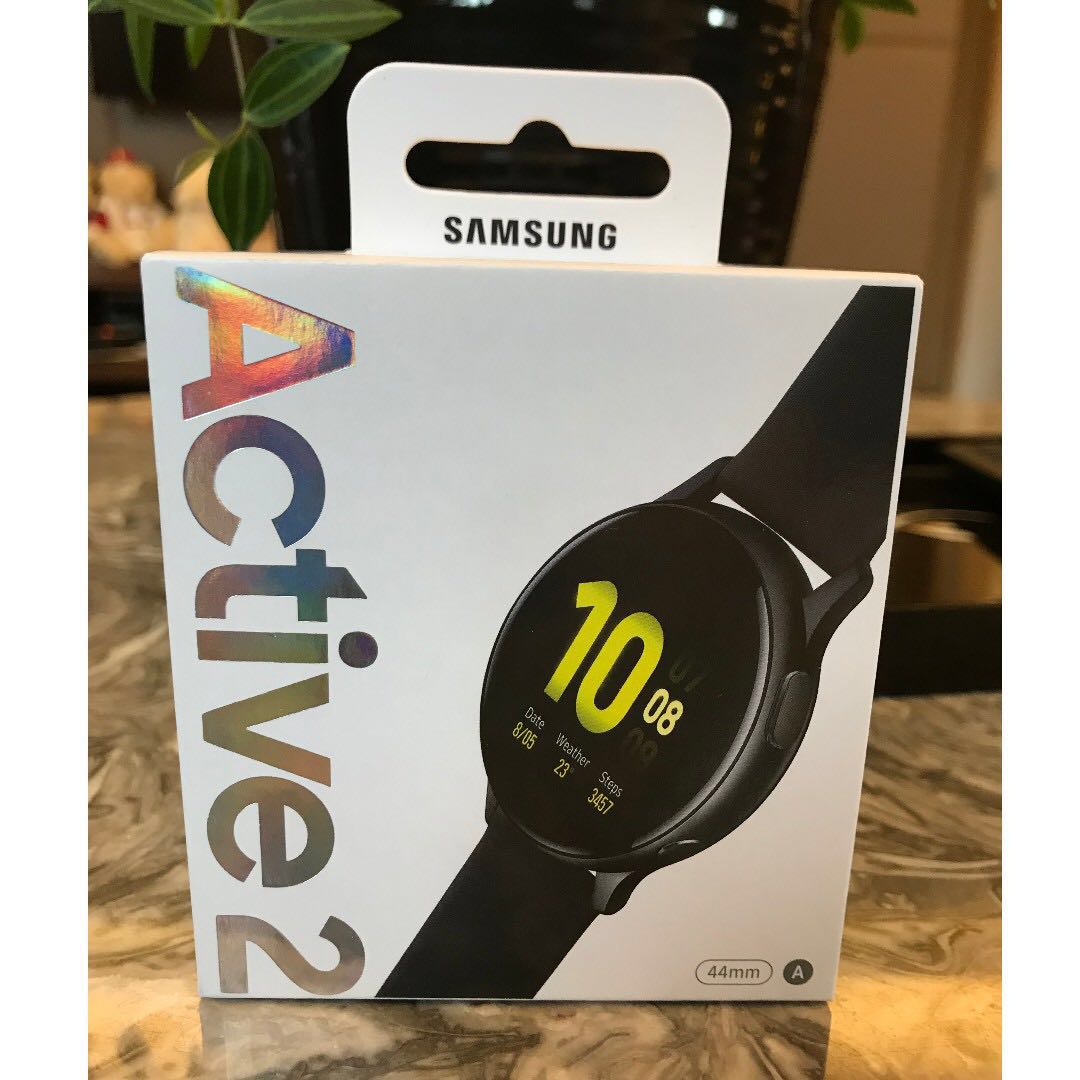 100% 全新有單)(未開箱) Samsung 三星Galaxy Watch Active2 鋁金屬44mm (藍牙), 手提電話,  智能穿戴裝置及智能手錶- Carousell