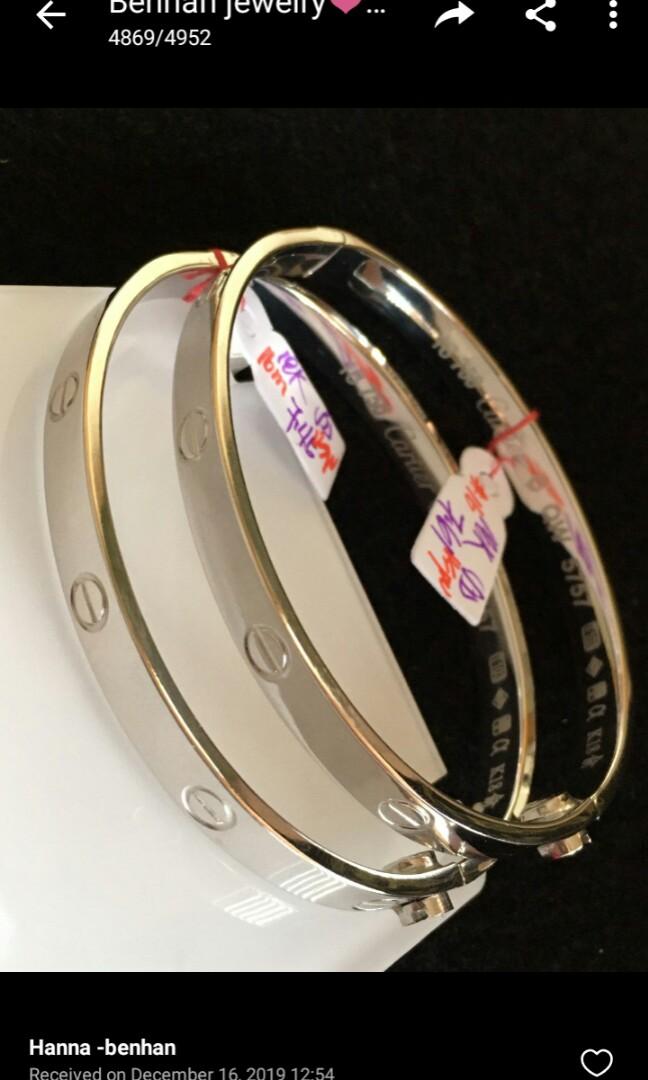Cartier love deals bracelet saudi gold