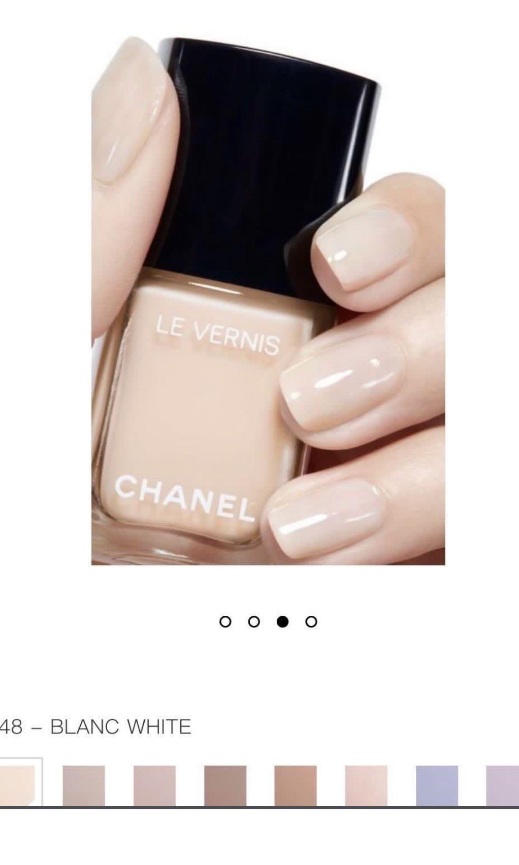 全新Chanel Le Vernis nail colour polish 548 blanc white, 美容＆個人護理, 沐浴＆身體護理,  沐浴及身體護理- 脫毛- Carousell