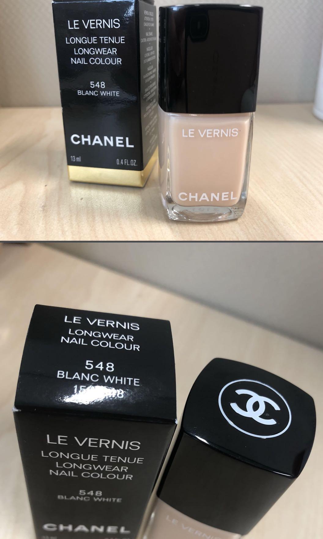 全新Chanel Le Vernis nail colour polish 548 blanc white, 美容＆個人護理, 沐浴＆身體護理,  沐浴及身體護理- 脫毛- Carousell
