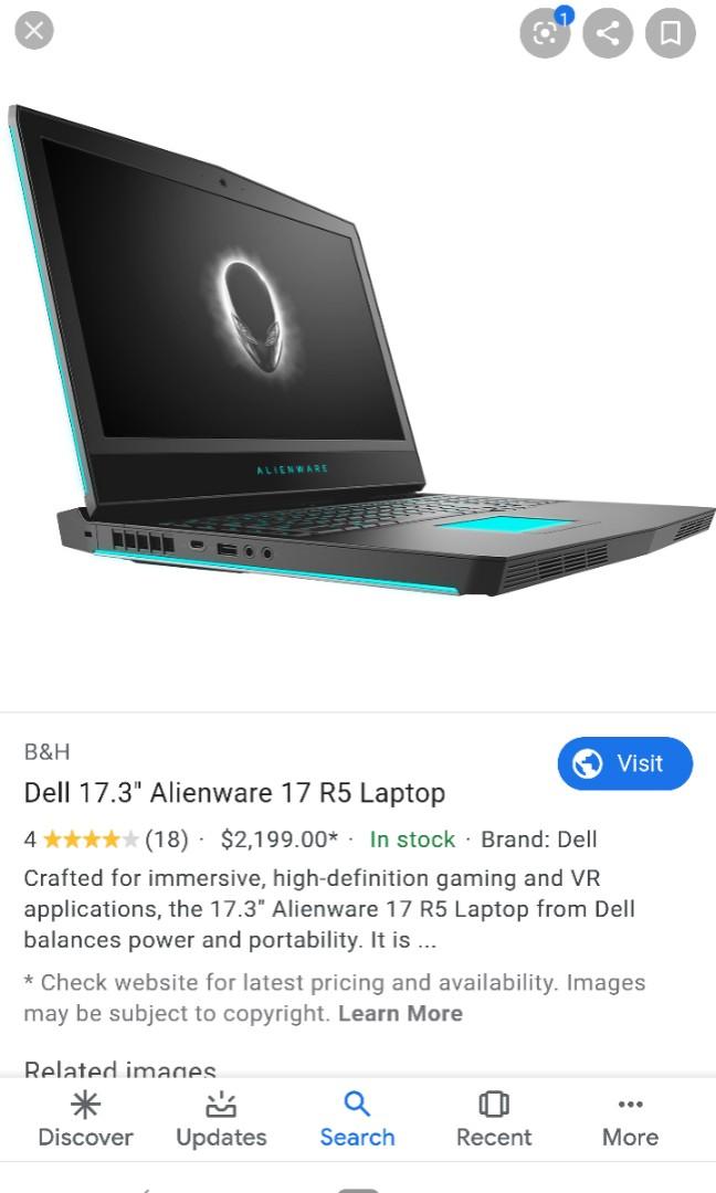 Wts Wtt Alienware 17 R5 Electronics Computers Laptops On Carousell