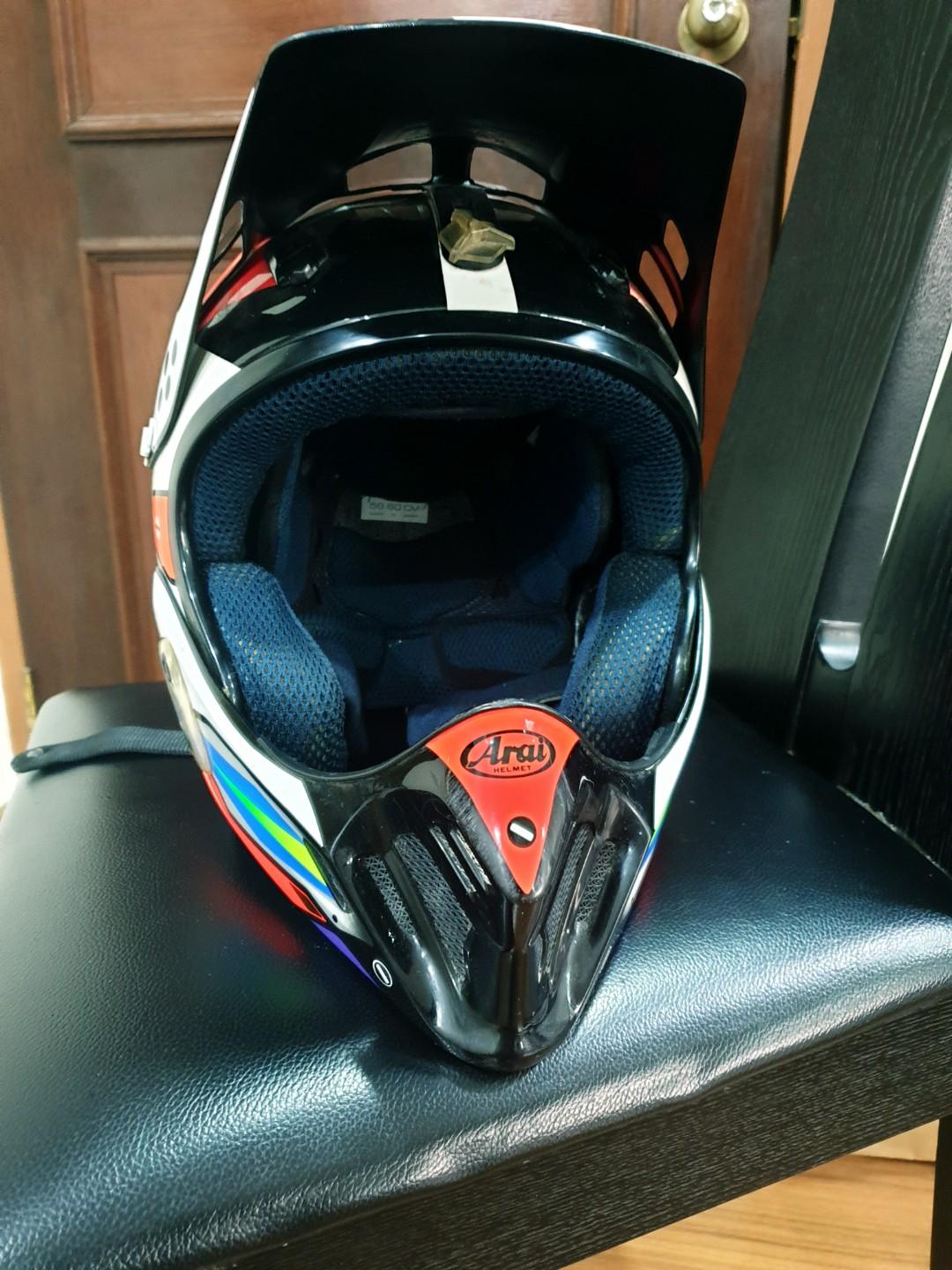 Arai MX 3 Helmet(Strega), Motorcycles, Motorcycle Apparel on Carousell