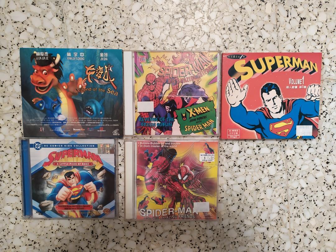 Assorted CD/dvd (Category: CDs & DVDs) located in Singapore. Submitted by happyshop51 (Listing ID 268243458, Image 1). Description: $5 per CD/dvd Consist of Legend of the sea Spiderman and his amazing friends revenge of green goblin Superman vol 1 Superman a little piece of home Spiderman and his amazing friends.