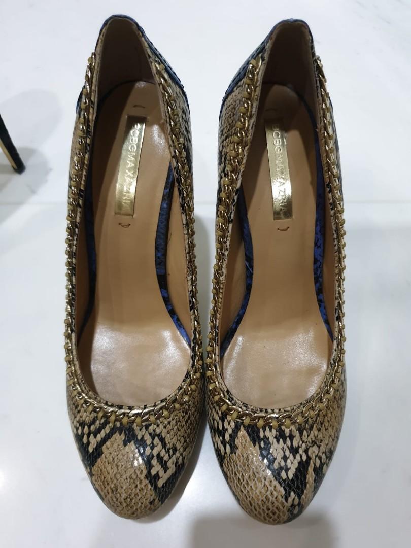 BCBG Snakeskin Pumps, Women's Fashion 