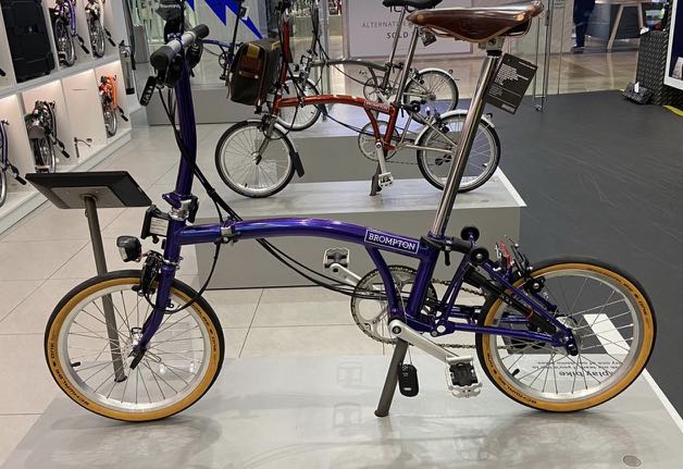 brompton metallic purple