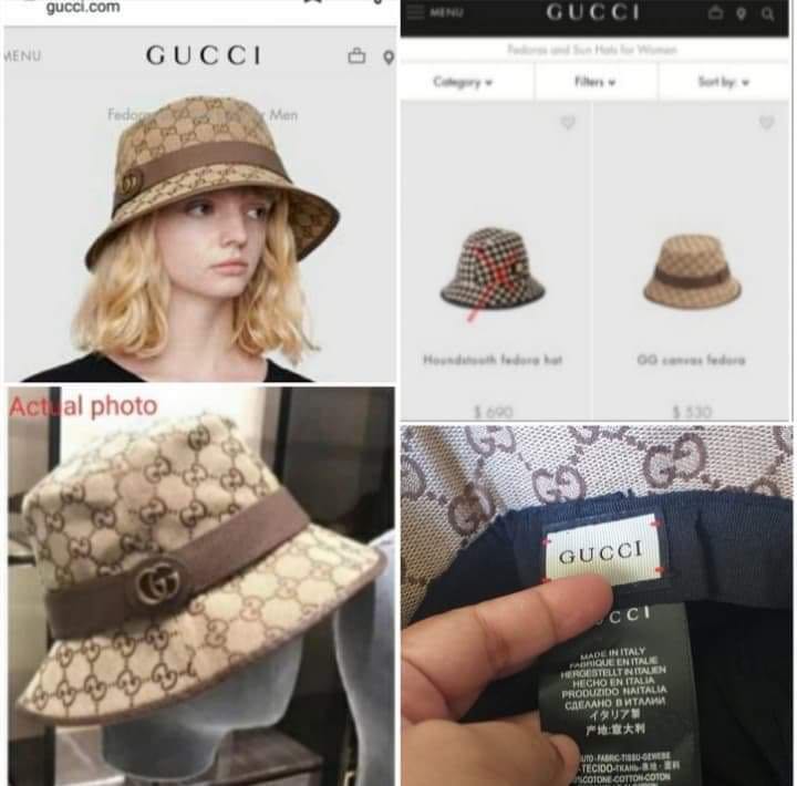 Gucci Logo Bucket Hat, Women's Fashion 