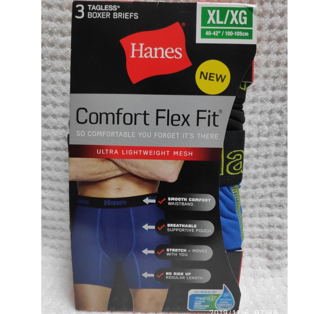 Hanes Men's Comfort Flex Fit®Boxer Briefs 3-Pack (XL), Men's