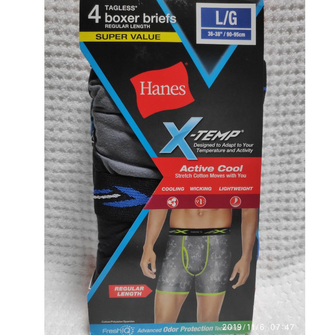 hanes premium men's 4pk xtemp boxer briefs