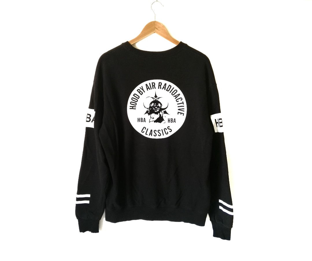 HBA Hood By Air Radioactive Sweatshirt Men s Fashion Tops Sets
