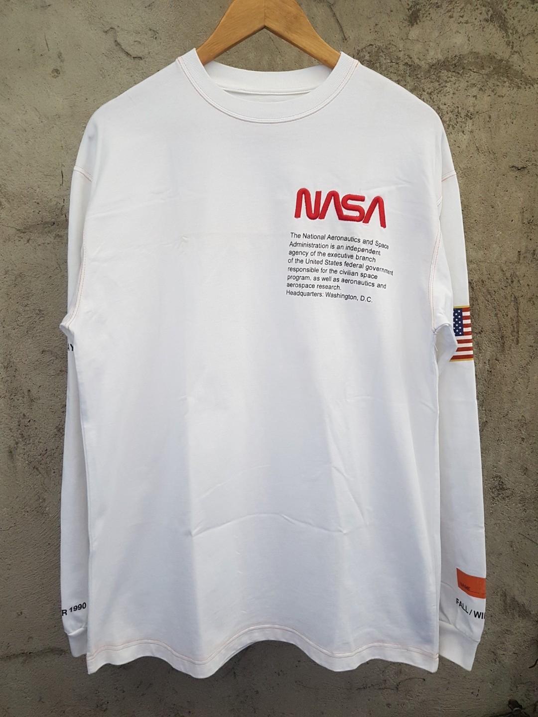Heron Preston X NASA Sweatshirt Men s Fashion Tops Sets Hoodies on Carousell