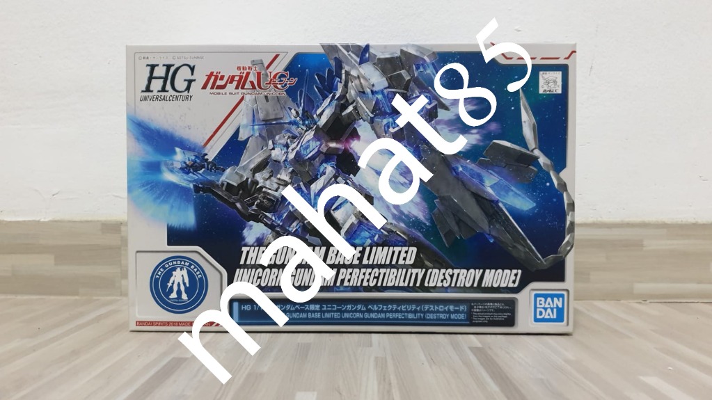 Hguc 1 144 Gundam Base Unicorn Gundam Perfectibility Destroy Mode
