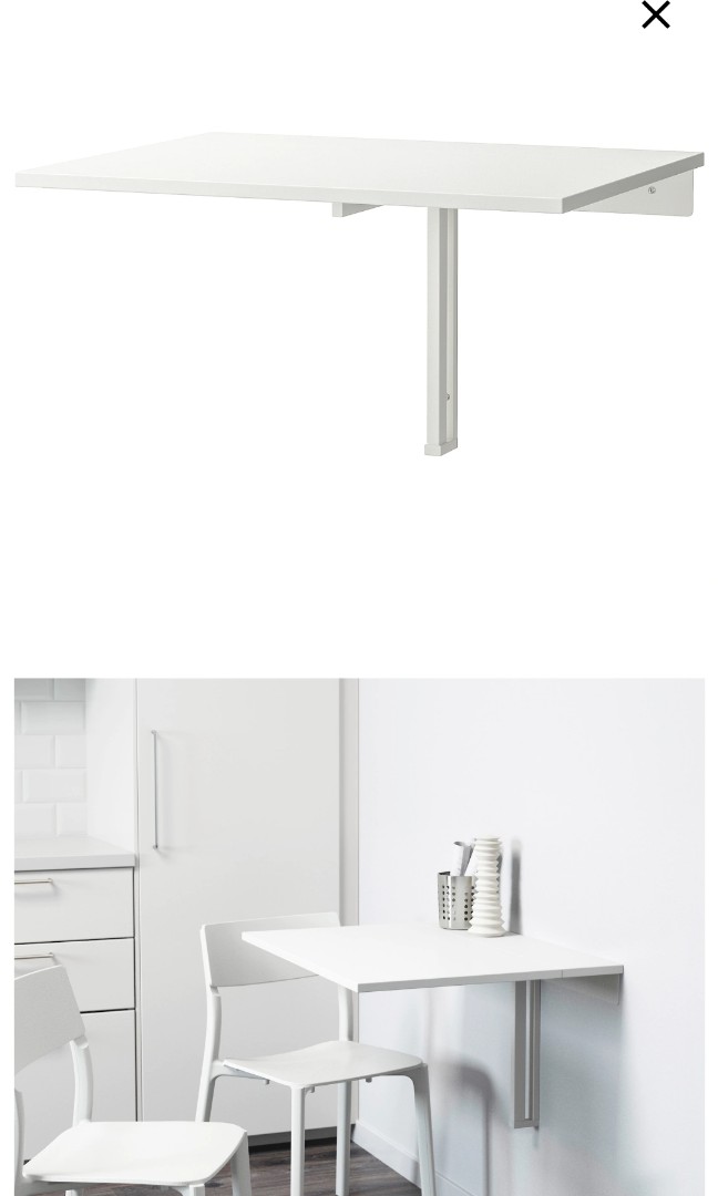 Ikea foldable table, Furniture & Home Living, Furniture, Tables & Sets