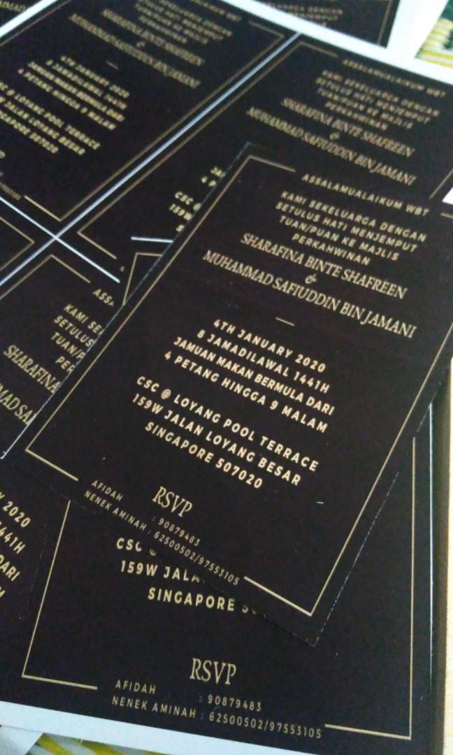 Kad Jemputan Wedding Invitation Hobbies Toys Stationary Craft Occasions Party Supplies On Carousell