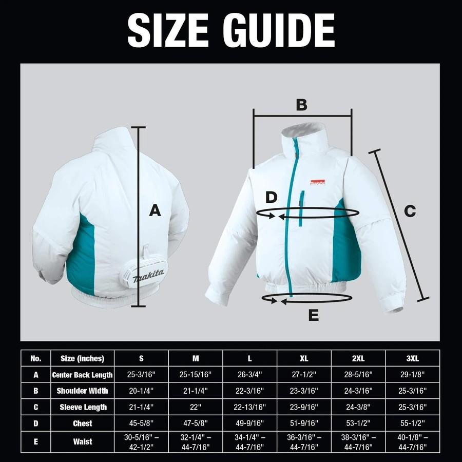 MAKITA 18V CORDLESS FAN JACKET Model DFJ 201 ZXL Size XL Everything Else on Carousell