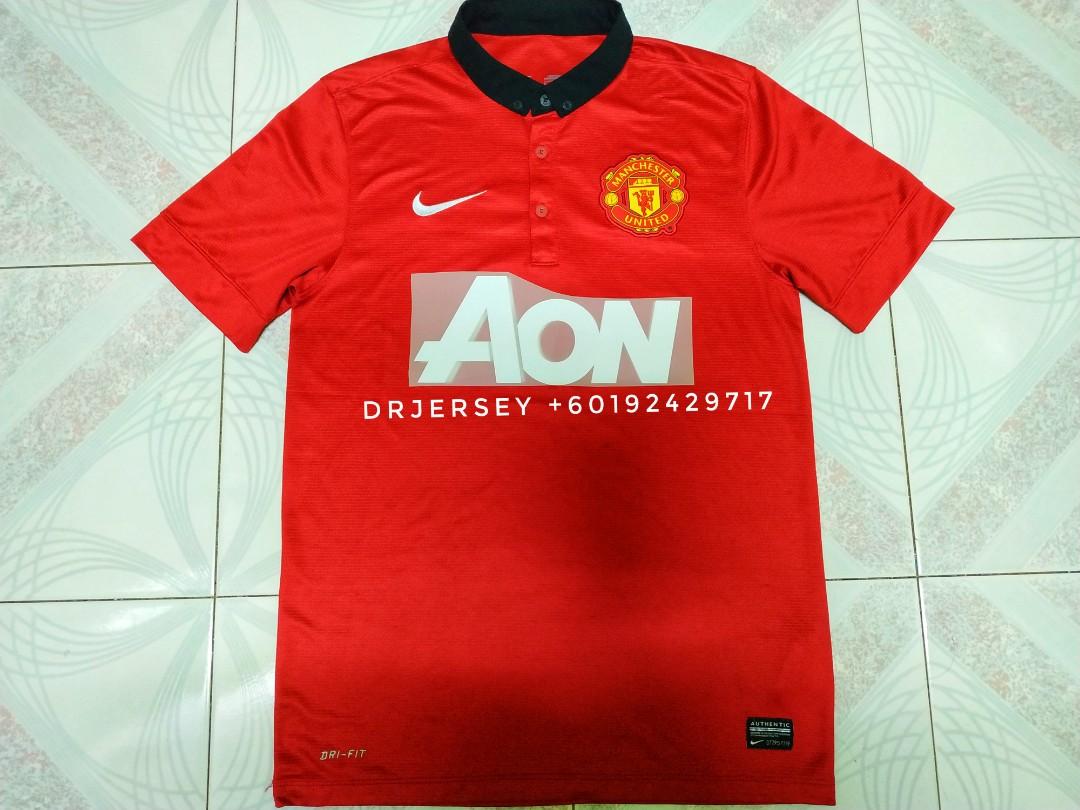 Manchester United 2013 14 Home Jersey Sports Athletic Sports Clothing On Carousell