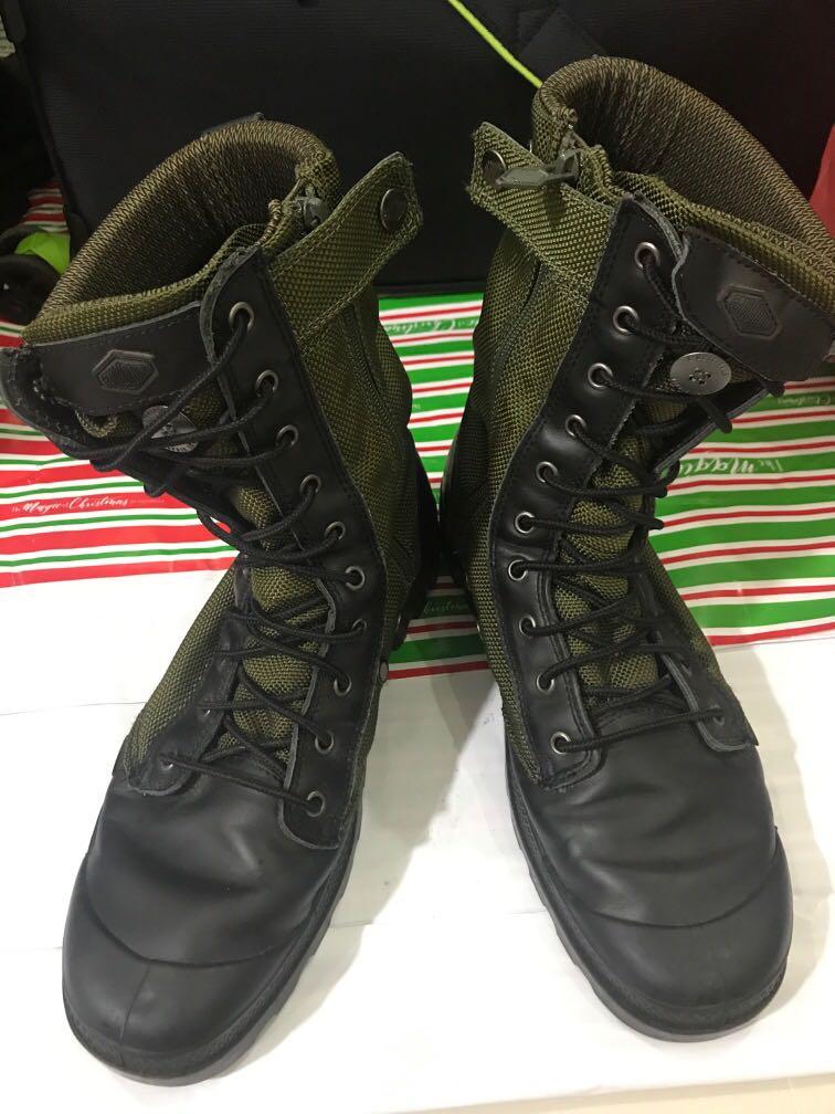 military green boots