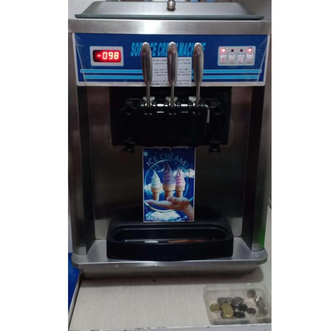 Soft Serve Ice Cream Machine, Table Top, 3 Nozzles. (Category: Everything Else Others) located in Muntinlupa City. Submitted by kojiem (Listing ID 268320617, Image 1). Description: Soft Serve Ice Cream Machine, Table Top, 3 Nozzles. Selling for only P55,000 (Superb condition) AVR worth 5k is included. Still negotiable. Location: Camella Springville, Molino III, Bacoor, Cavite. (Pick-up only) Contact number: 09452784031 Specifications: Model: JTS 