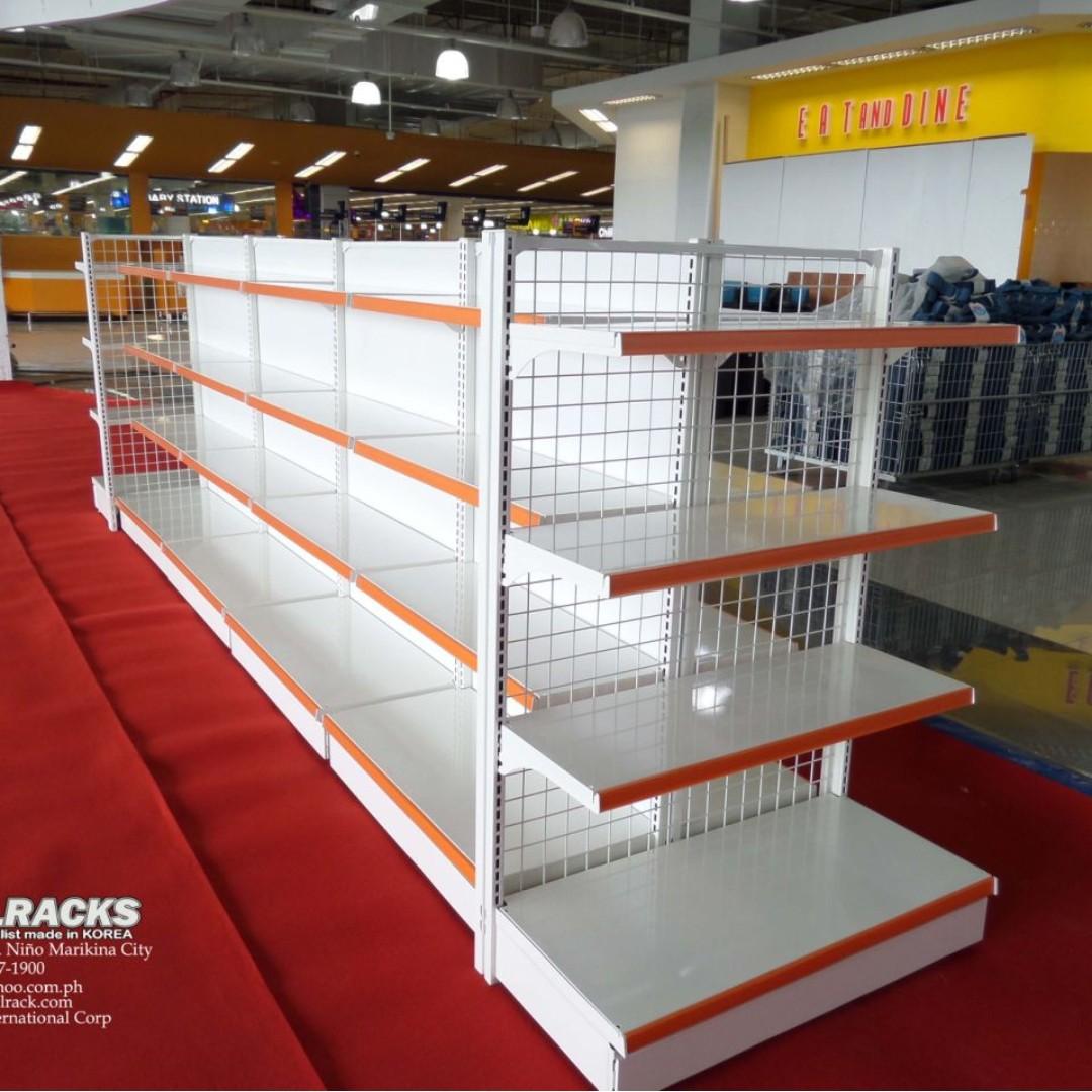 standard gondola adjustable shelves korean brand display rack ...