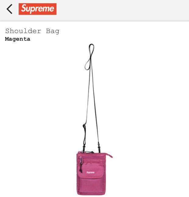Supreme sling bag SS19 pink