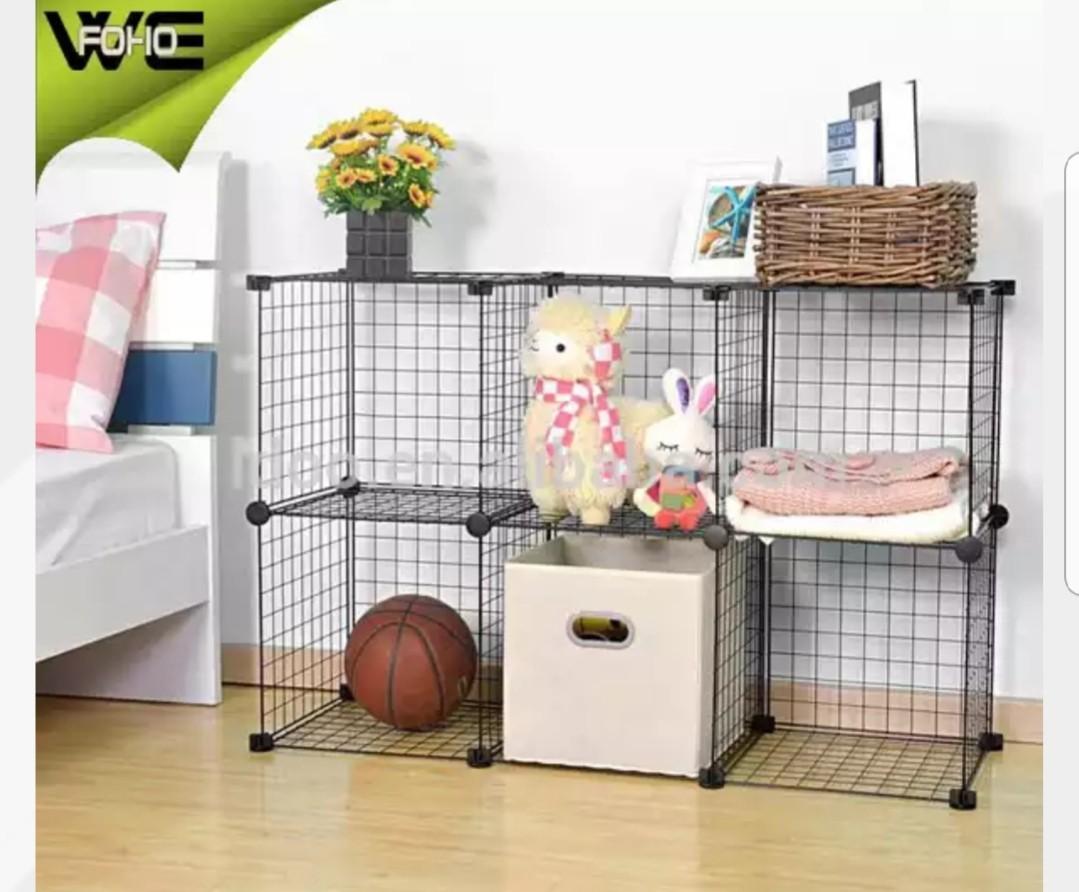 Wire Grid Storage Cubes, Furniture & Home Living, Furniture, Shelves
