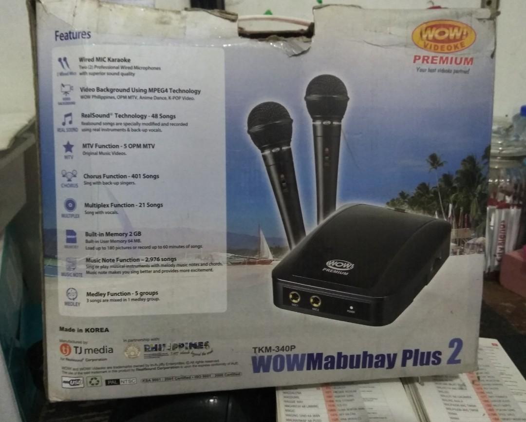 Wow Videoke Premium Mabuhay Plus2, Hobbies & Toys, Music & Media, CDs & DVDs on Carousell