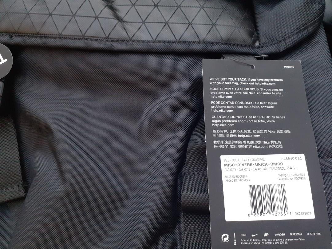 1 LEFT Original Nike Vapor Speed 2.0 Backpack 34L Hobbies Toys Travel Travel Essentials Accessories on Carousell