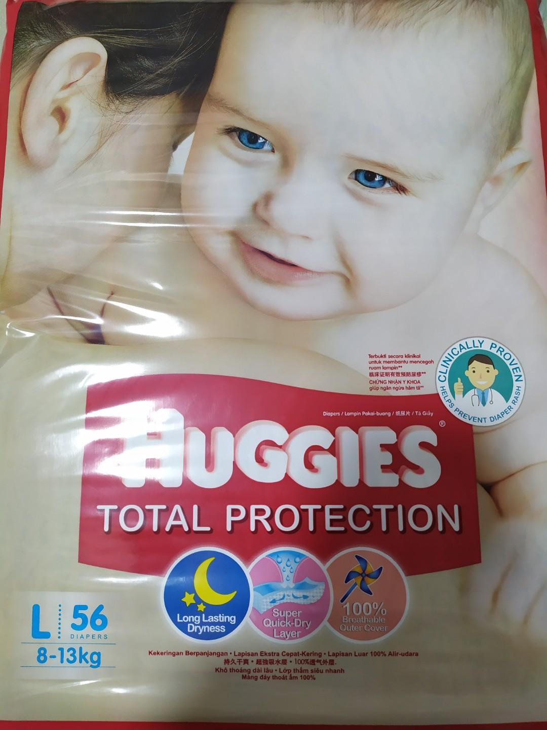 huggies taped diapers large