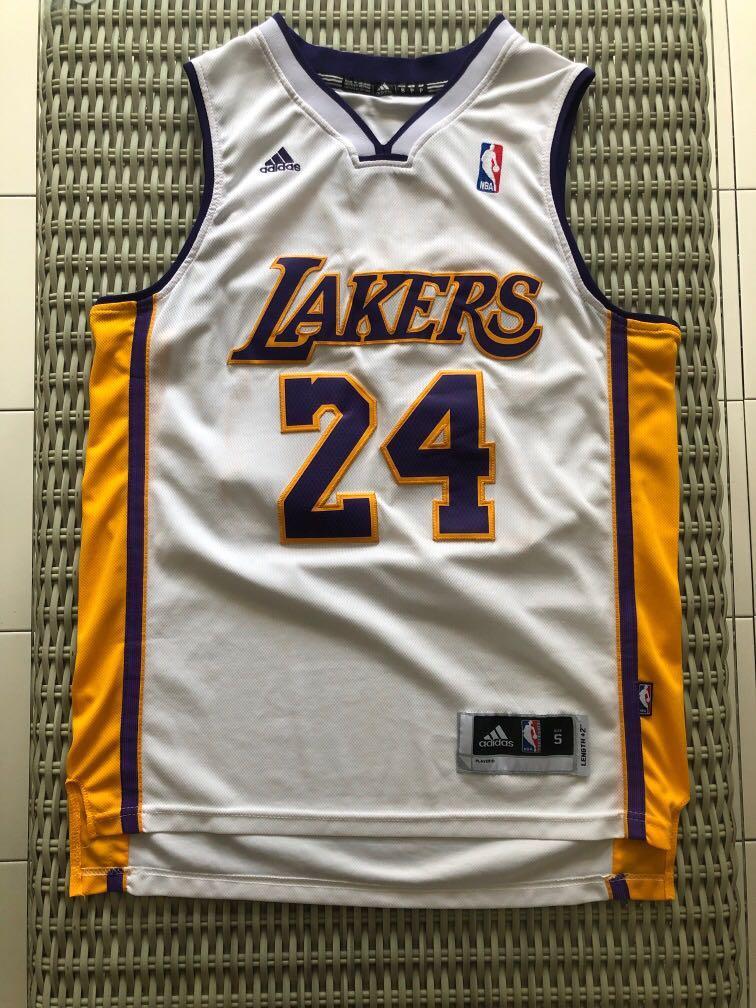 Adidas Black Nba Los Angeles Lakers Bryant 24 Jersey For Sgd 22 Size S Sports Sports Apparel On Carousell