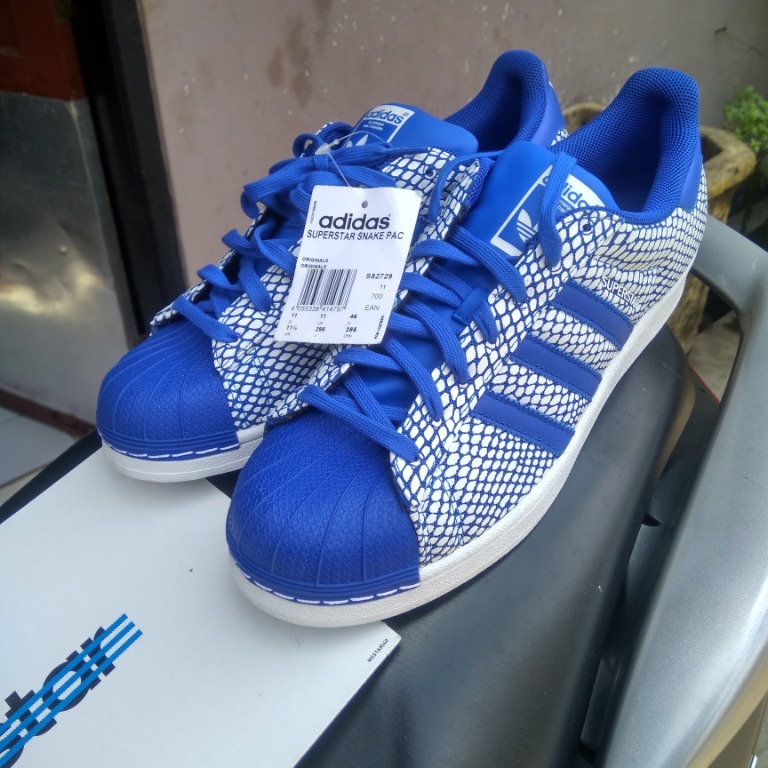 Adidas superstar top snake pack blue