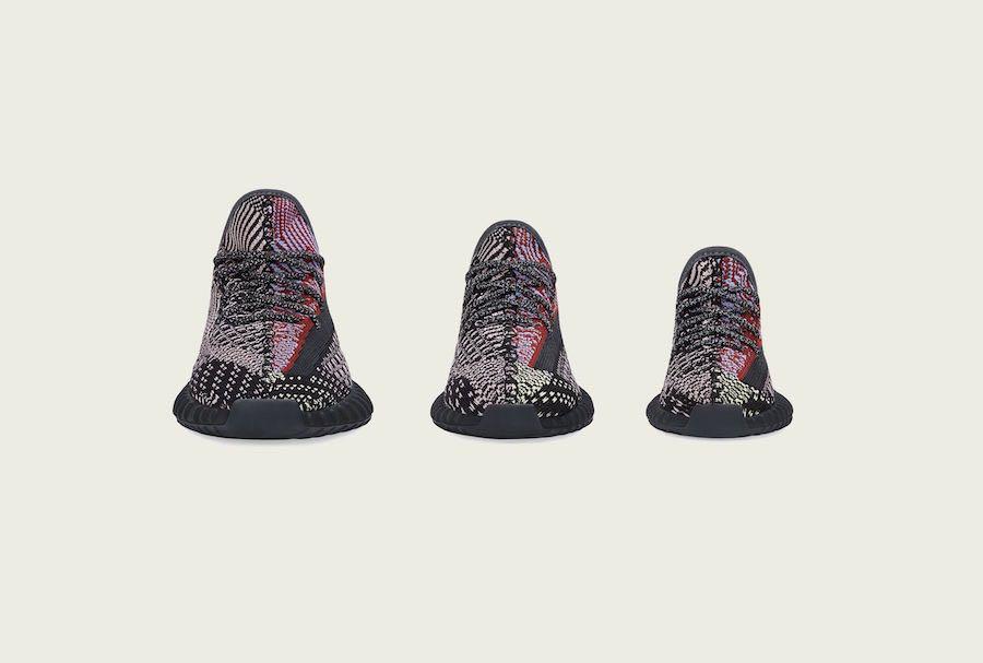 yeezy multicolor reflective