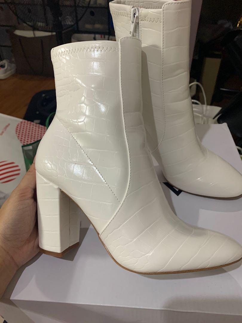 aldo white boots