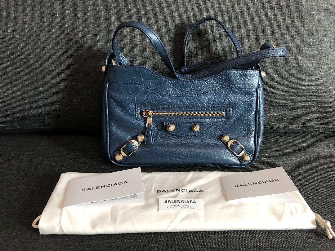 Cyberplads dansk symmetri SALE Authentic Brandnew Balenciaga G12 HIP Navy Blue Silver Hardware Long  Leather Strap, Luxury, Bags & Wallets on Carousell