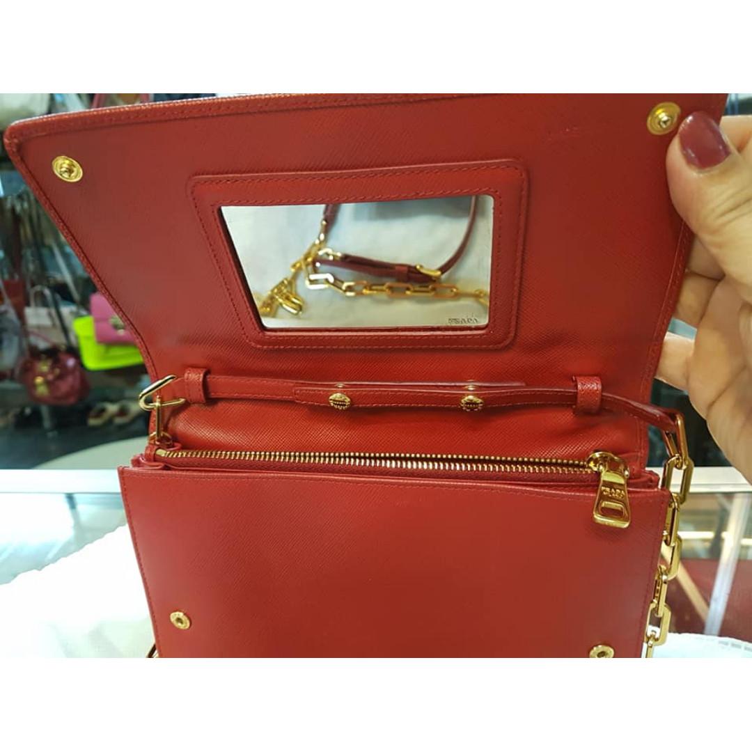 AUTHENTIC PRADA WOC SAFFIANO (Category: Luxury Bags & Wallets) located in Cagayan de Oro. Submitted by moiobsession (Listing ID 268410206, Image 2). Description: Good as new Comes with Dust-bag and cards This is Moi Obsession, Selling Authentic bags, shoes and jewelry. Selling 100% authentic bags, shoes and jewelry. Money back guarantee! Free shipping Shipped on-time (within 2-3days) (sometimes we put Pre-Order just in case of emergency) Feedback