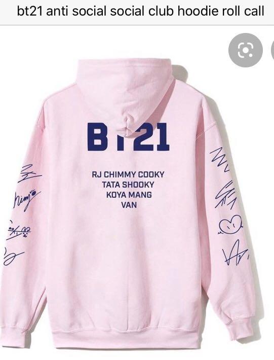bt21 anti social hoodie