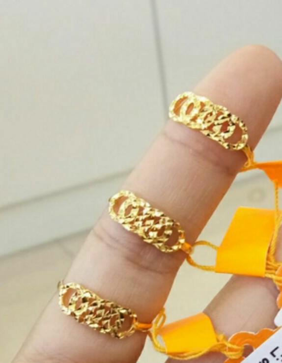 Cincin Emas 916 Audi Size 10 13 15 Women S Fashion Jewellery On Carousell