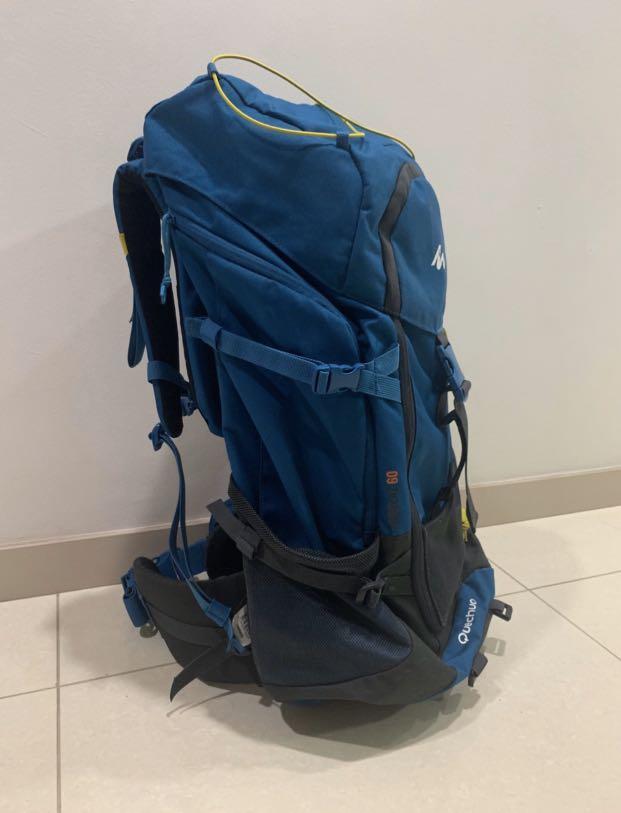 Decathlon 60L backpack Sports Equipment Hiking Camping on
