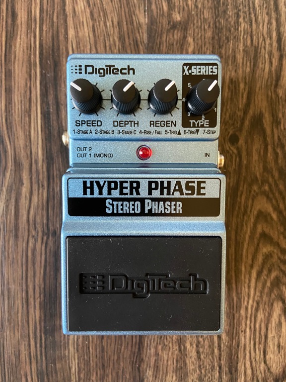 DigiTech Hyper Phase Stereo Phaser Pedal c/w original box, etc ...