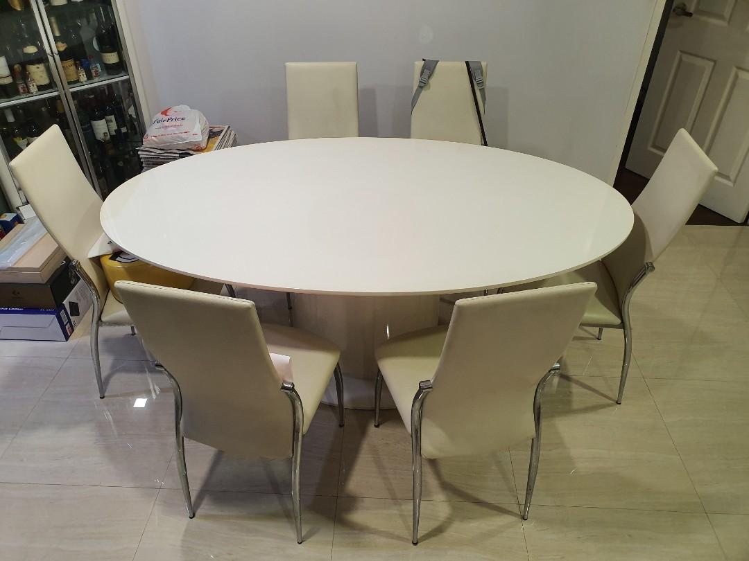 Dining Table W 6 Chairs Furniture Tables Chairs On Carousell