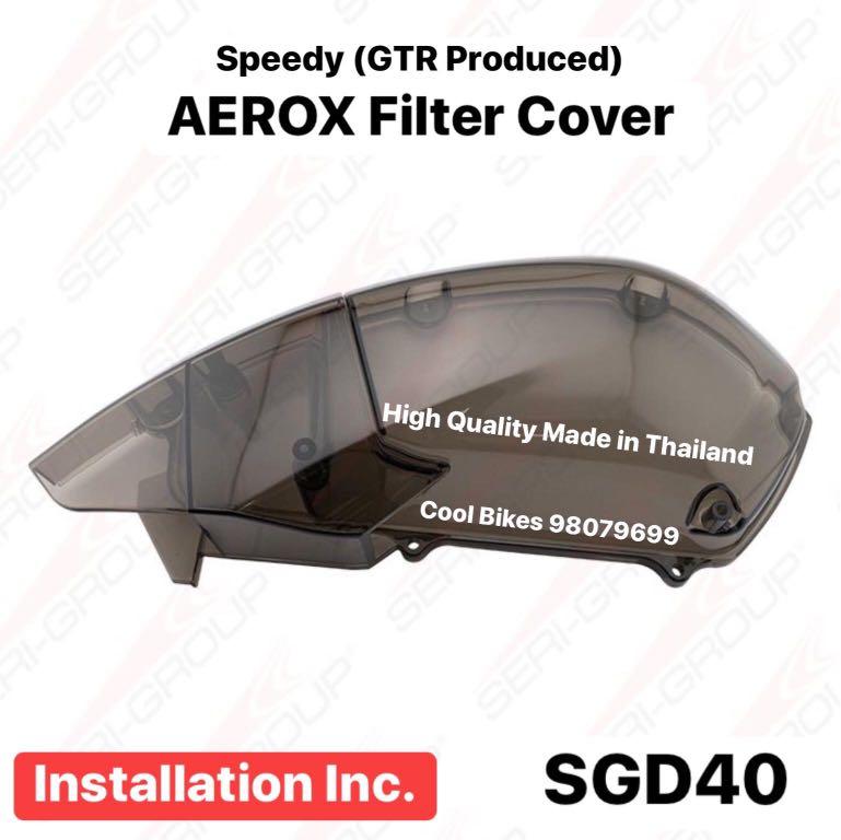 Gtr Speedy Smoke Airfilter Cover For Aerox Nvx155 Motorbikes Motorbike Accessories On Carousell