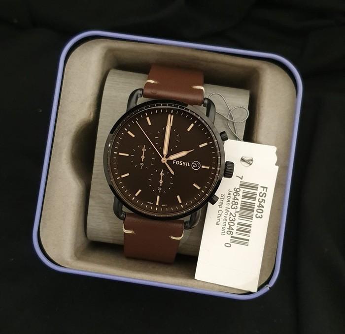 Jam Pria Fossil FS5404 FS5467 FS5403 FS5404 Ori Bm Baterai Leather