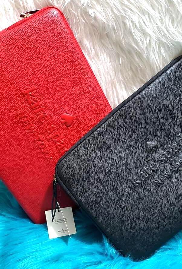 Kate Spade Laptop Case Laptop Bag Laptop Sleeve Red Black LEATHER from USA  🇺🇸, Luxury, Bags & Wallets on Carousell