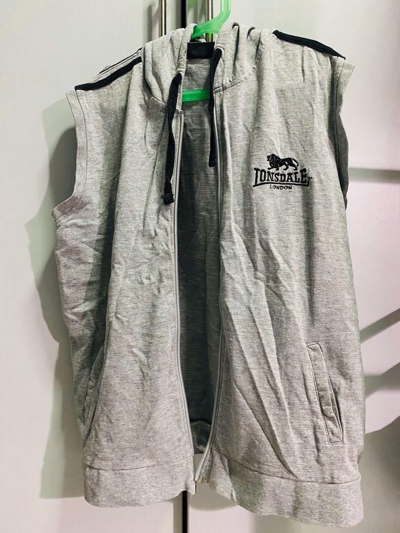 Lonsdale Sleeveless Hoodie Men s Fashion Tops Sets Hoodies on Carousell